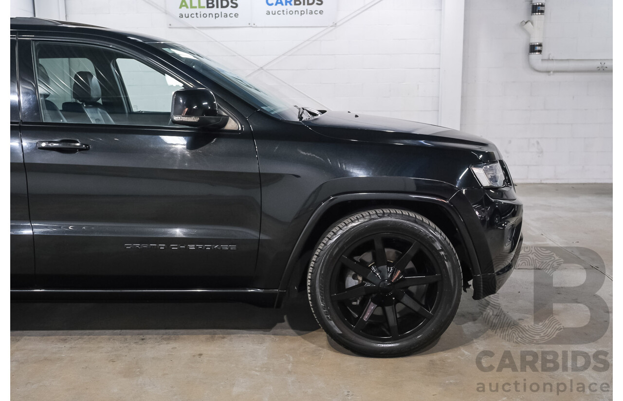 07/2016 Jeep Grand Cherokee Overland (4x4) WK MY15 4d Wagon Brillant Black Metallic Turbo Diesel V6 3.0L