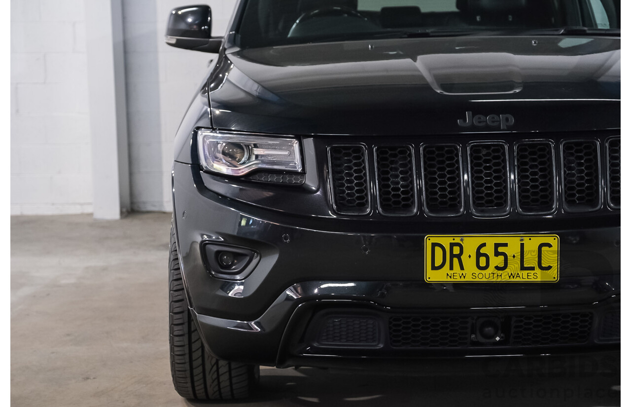 07/2016 Jeep Grand Cherokee Overland (4x4) WK MY15 4d Wagon Brillant Black Metallic Turbo Diesel V6 3.0L