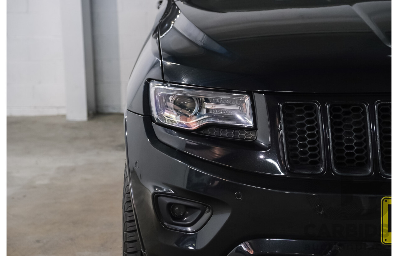 07/2016 Jeep Grand Cherokee Overland (4x4) WK MY15 4d Wagon Brillant Black Metallic Turbo Diesel V6 3.0L
