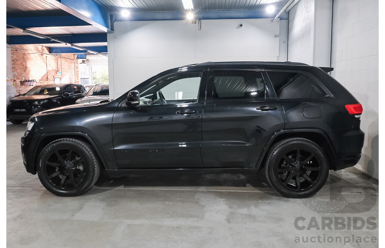 07/2016 Jeep Grand Cherokee Overland (4x4) WK MY15 4d Wagon Brillant Black Metallic Turbo Diesel V6 3.0L