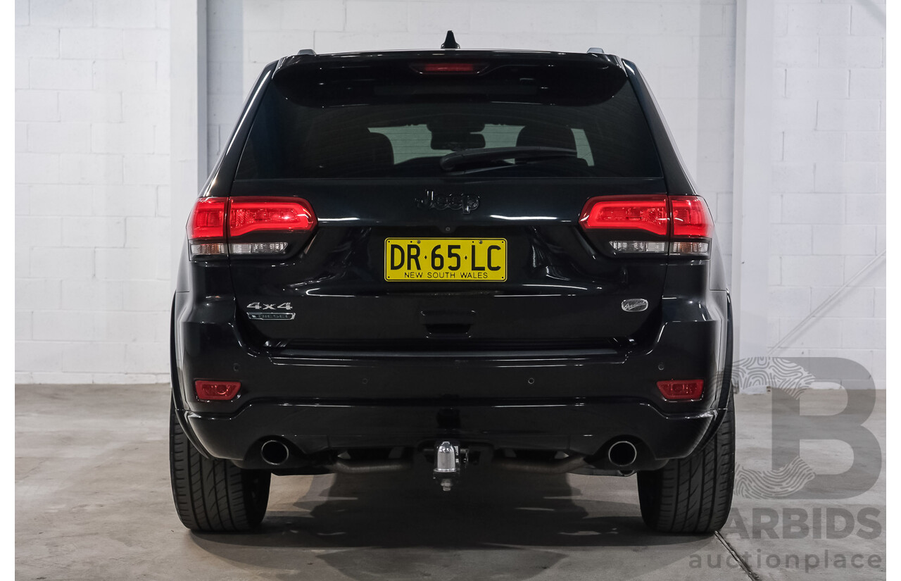 07/2016 Jeep Grand Cherokee Overland (4x4) WK MY15 4d Wagon Brillant Black Metallic Turbo Diesel V6 3.0L