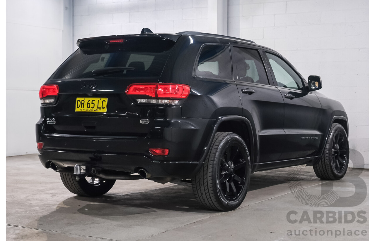 07/2016 Jeep Grand Cherokee Overland (4x4) WK MY15 4d Wagon Brillant Black Metallic Turbo Diesel V6 3.0L