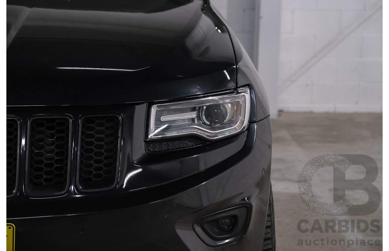 07/2016 Jeep Grand Cherokee Overland (4x4) WK MY15 4d Wagon Brillant Black Metallic Turbo Diesel V6 3.0L