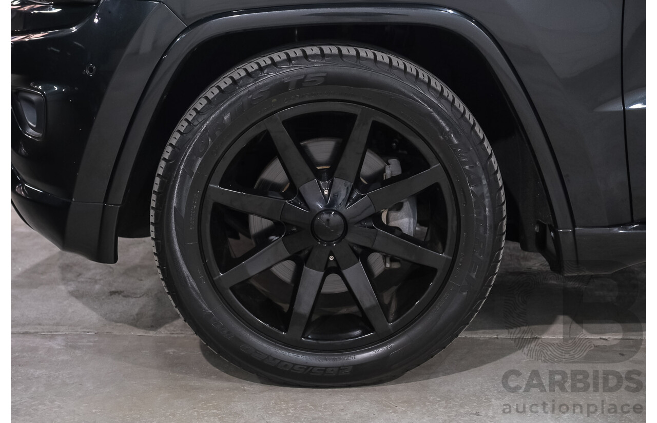 07/2016 Jeep Grand Cherokee Overland (4x4) WK MY15 4d Wagon Brillant Black Metallic Turbo Diesel V6 3.0L