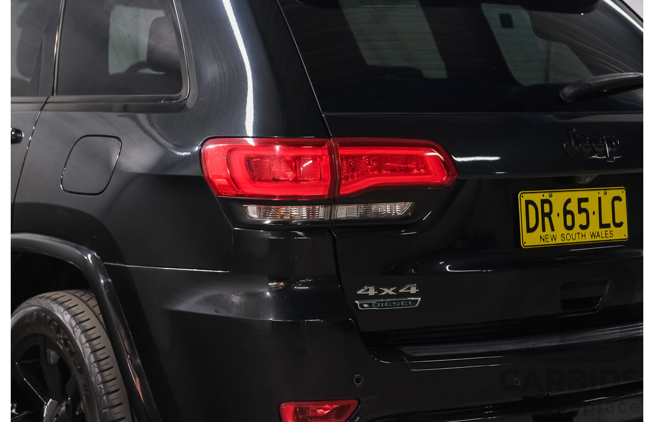 07/2016 Jeep Grand Cherokee Overland (4x4) WK MY15 4d Wagon Brillant Black Metallic Turbo Diesel V6 3.0L