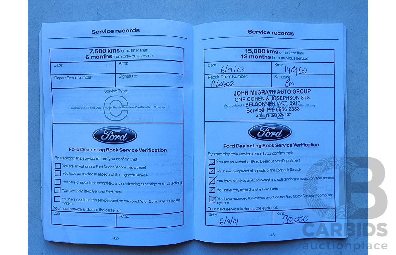 8/2012 Ford Focus Titanium LW 5d Hatchback White 2.0L