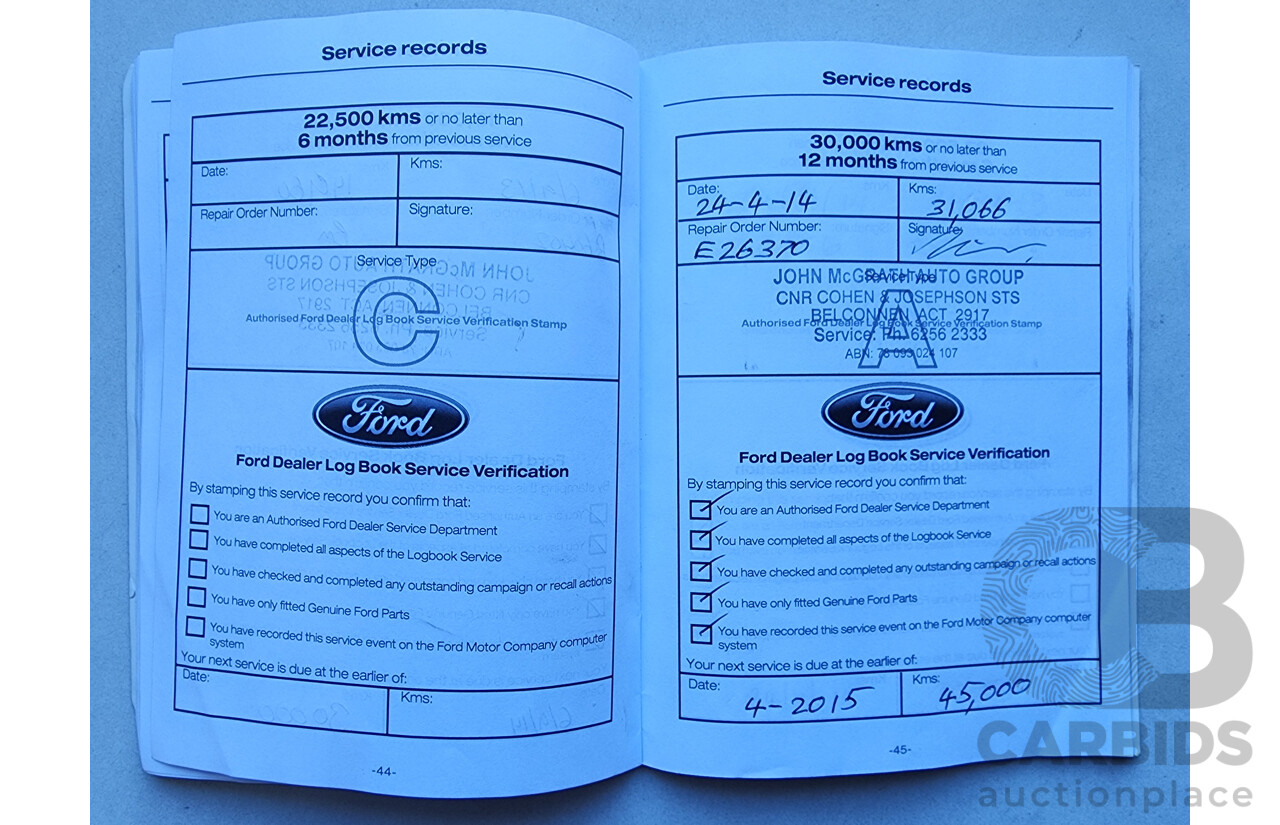 8/2012 Ford Focus Titanium LW 5d Hatchback White 2.0L