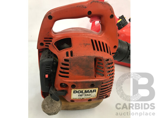 Dolmar (PB-250) Petrol Powered Leaf Blower with 5L Petrol Containers