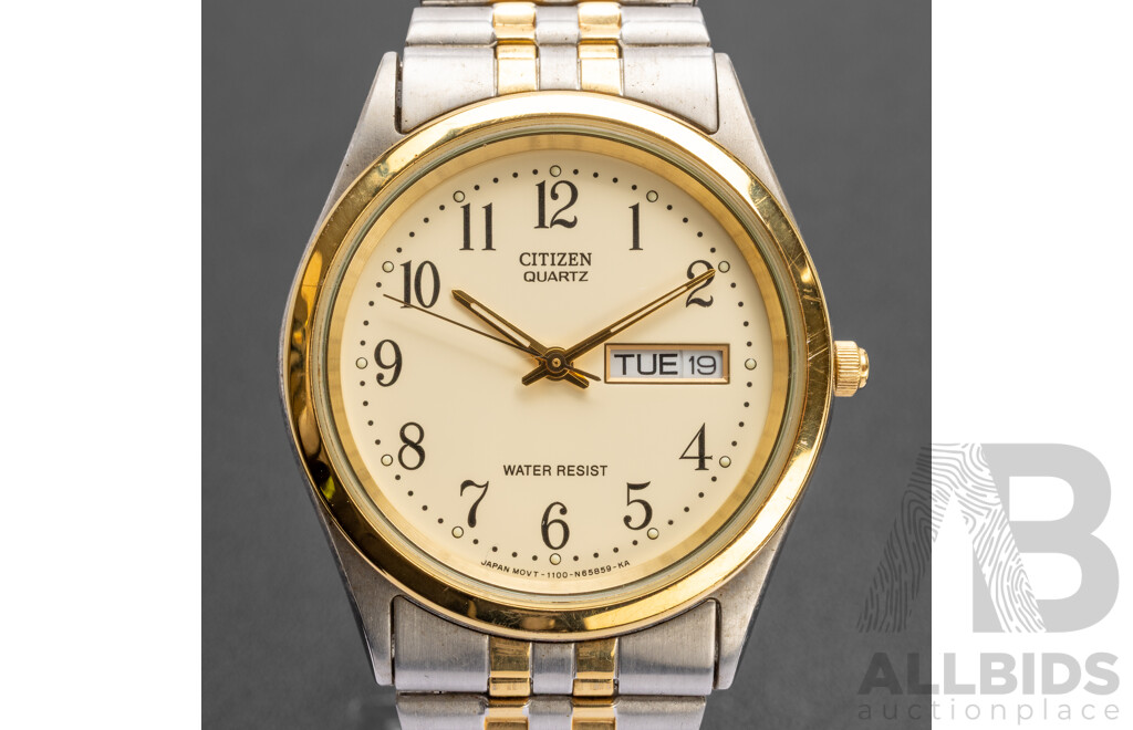 Vintage Men's Citizen Quartz Watch, 1100-S63910