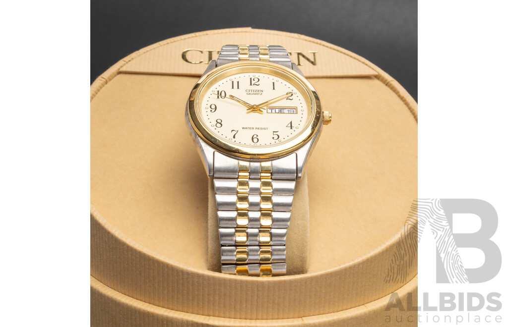 Vintage Men's Citizen Quartz Watch, 1100-S63910