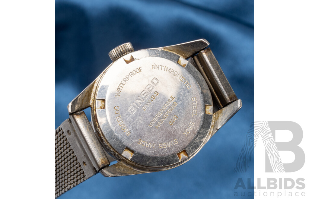 Vintage Ladies' Swiss Made 'Ginsbo' 21 Jewel Manual Hand Wind Wristwatch - 6141