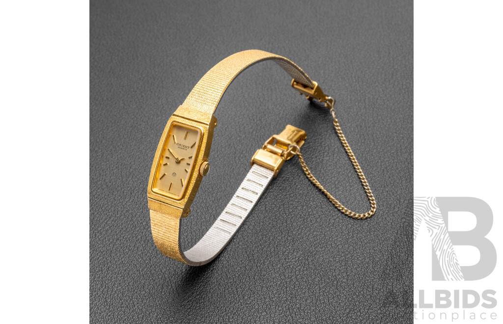 Vintage Gold Tone Ladies Watch by Orient Watch Co.