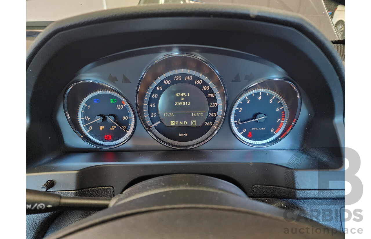 12/2009 Mercedes-Benz C200 Kompressor Avantgarde W204 4d Sedan Black 1.8L