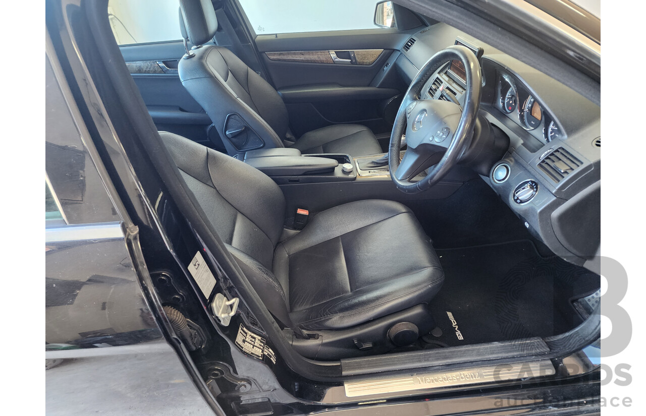 12/2009 Mercedes-Benz C200 Kompressor Avantgarde W204 4d Sedan Black 1.8L