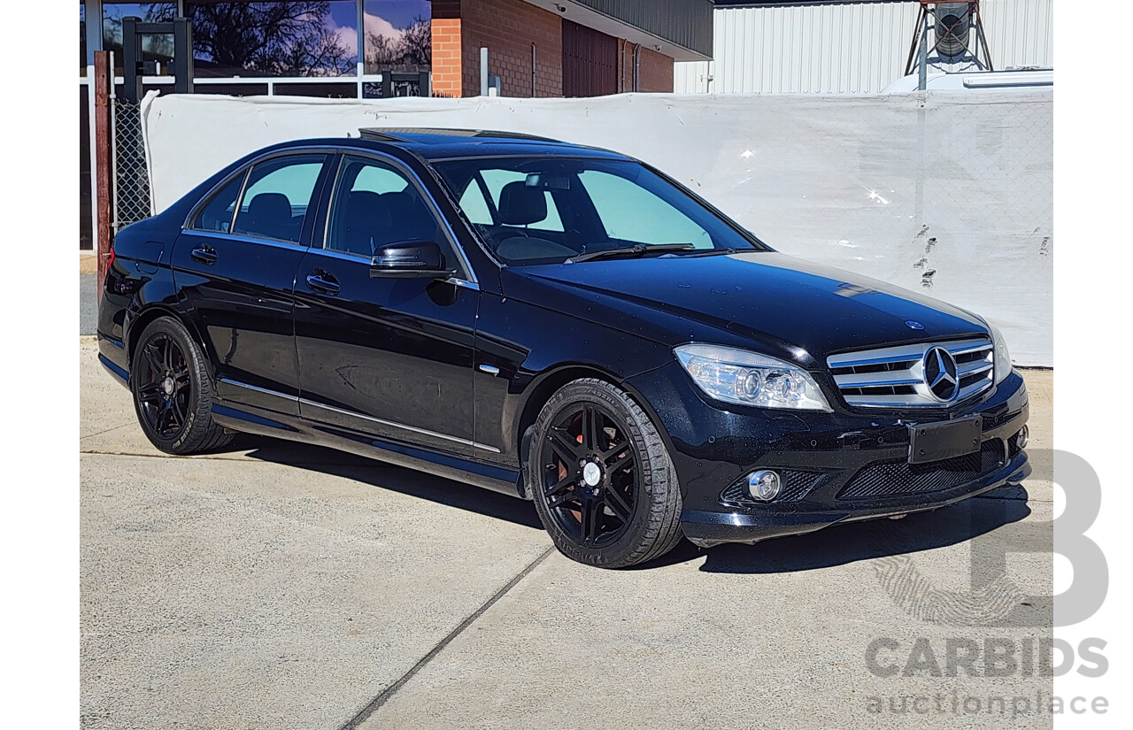 12/2009 Mercedes-Benz C200 Kompressor Avantgarde W204 4d Sedan Black 1.8L