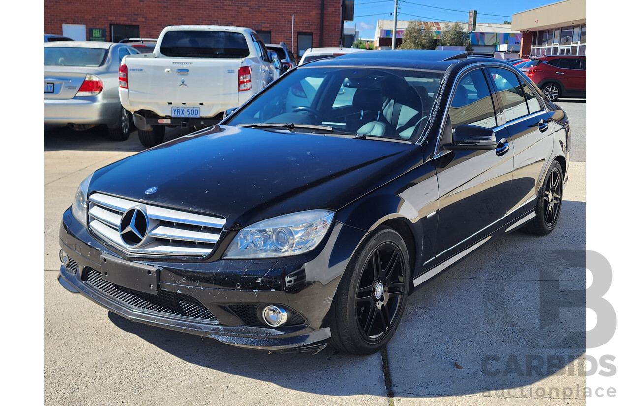 12/2009 Mercedes-Benz C200 Kompressor Avantgarde W204 4d Sedan Black 1.8L