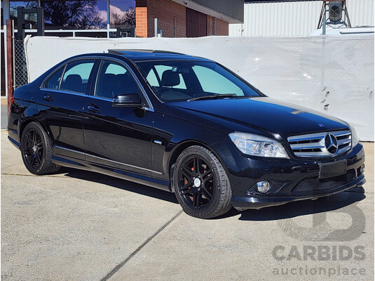 12/2009 Mercedes-Benz C200 Kompressor Avantgarde W204 4d Sedan Black 1.8L
