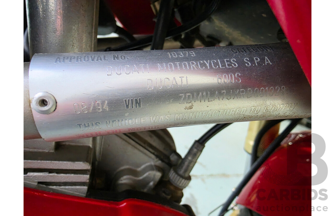 08/1994 Ducati 600SS Half Fairing Red 583cc