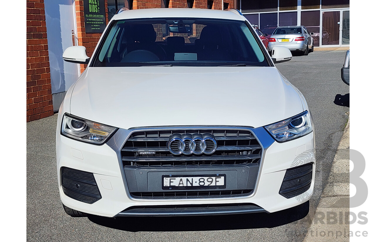 2/2017 Audi Q3 2.0 TFSI Sport Quattro (132kw) 8U MY15 4d Wagon White 2.0L