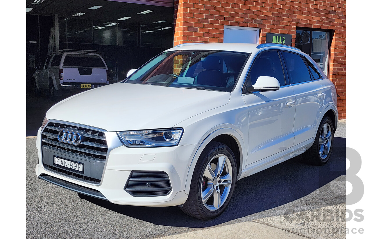 2/2017 Audi Q3 2.0 TFSI Sport Quattro (132kw) 8U MY15 4d Wagon White 2.0L