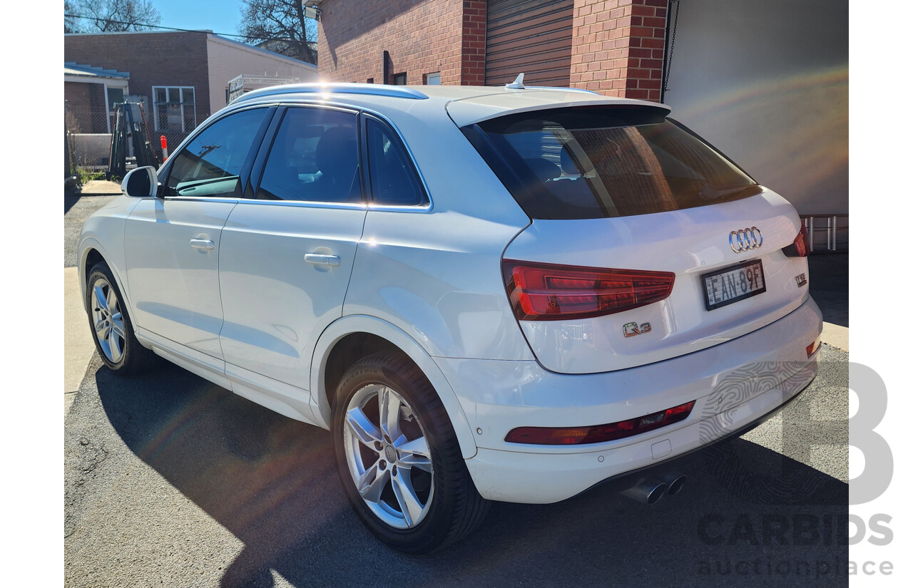 2/2017 Audi Q3 2.0 TFSI Sport Quattro (132kw) 8U MY15 4d Wagon White 2.0L