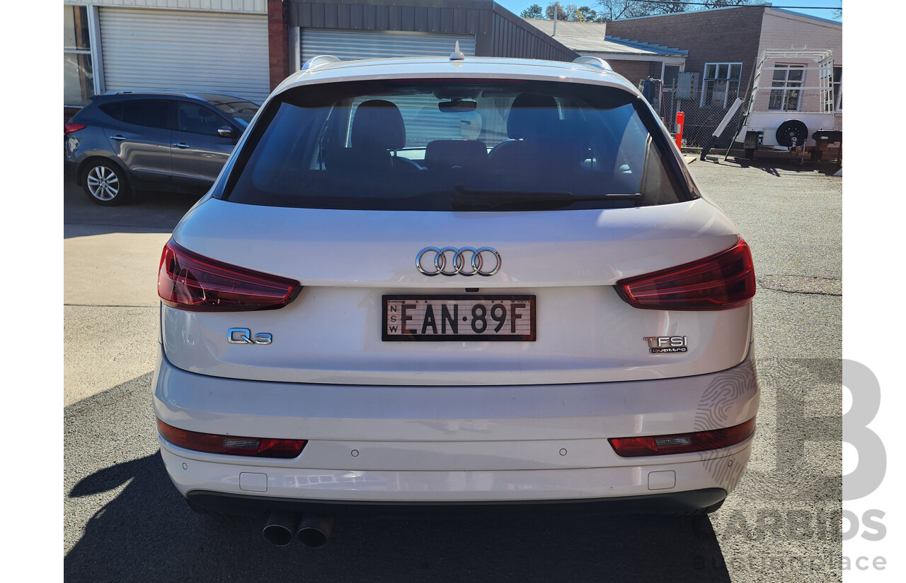 2/2017 Audi Q3 2.0 TFSI Sport Quattro (132kw) 8U MY15 4d Wagon White 2.0L