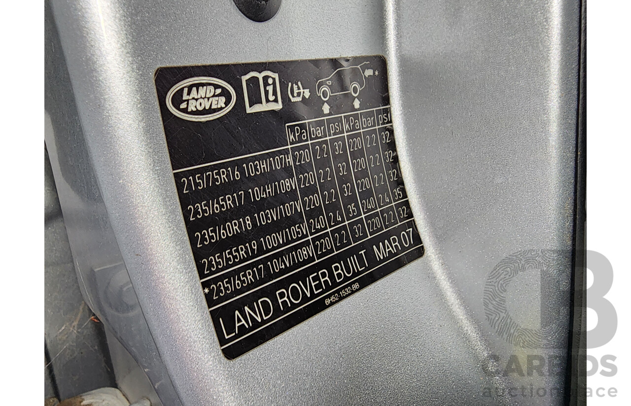 7/2007 Land Rover Freelander 2 SE (4x4) LF 4d Wagon Silver 3.2L