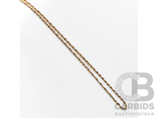 18ct Yellow Gold Singapore Chain. Length - 44cms