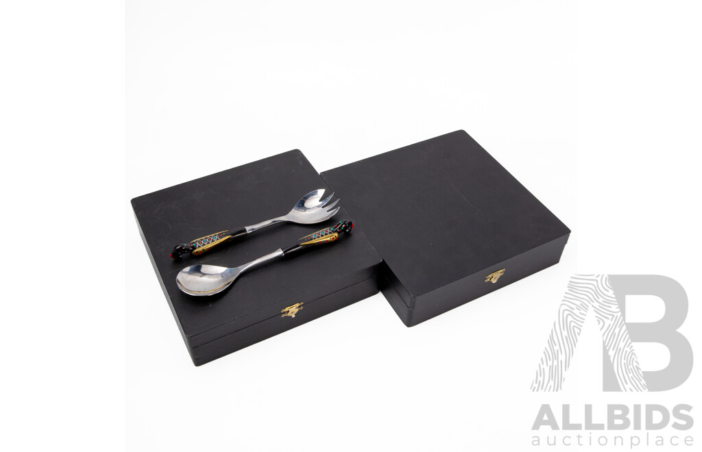 Two Boxed S & A Haddad Jezzine Cutlery Sets with Extra Cutlery
