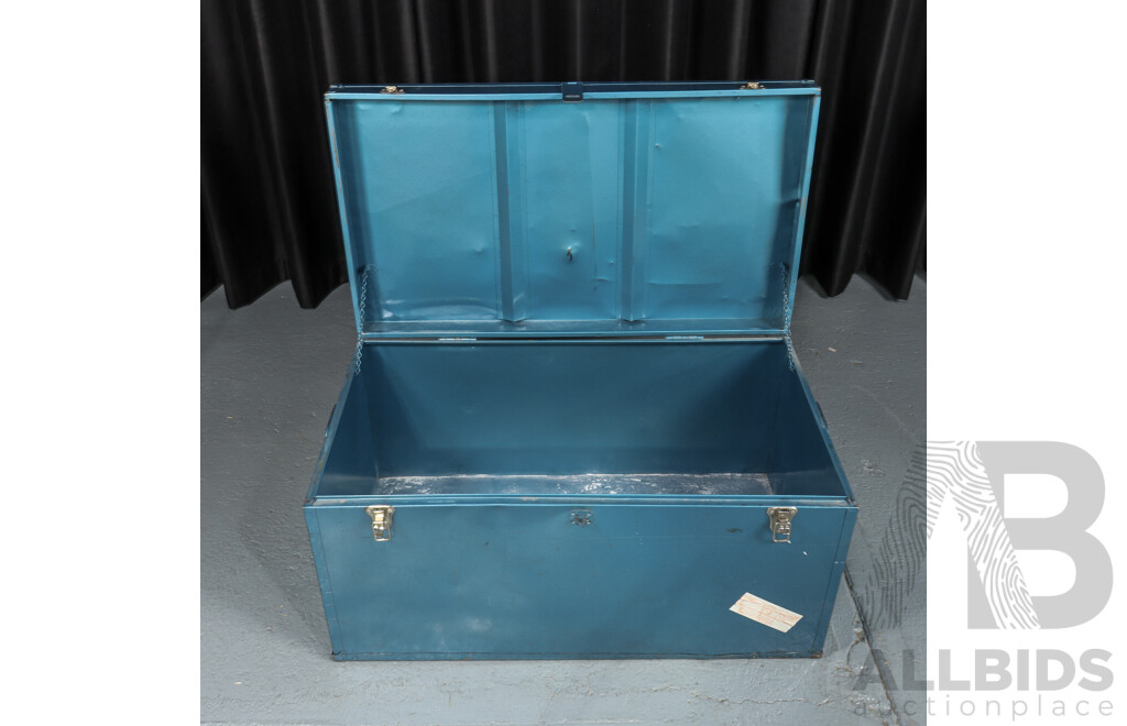 Vintage Metal Storage Trunk