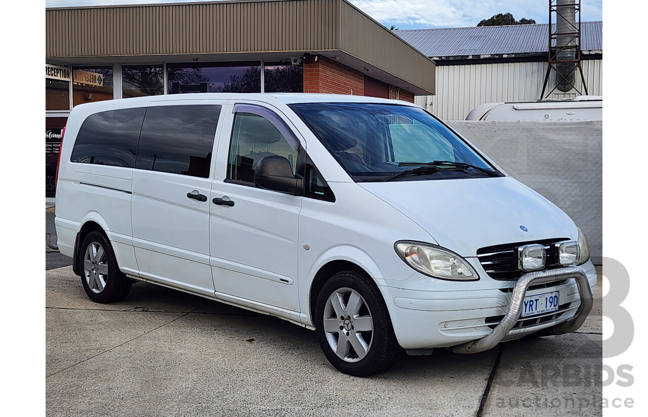 12/2008 Mercedes-Benz Vito 120cdi Extra LONG MY08 2d Van White 3.0L