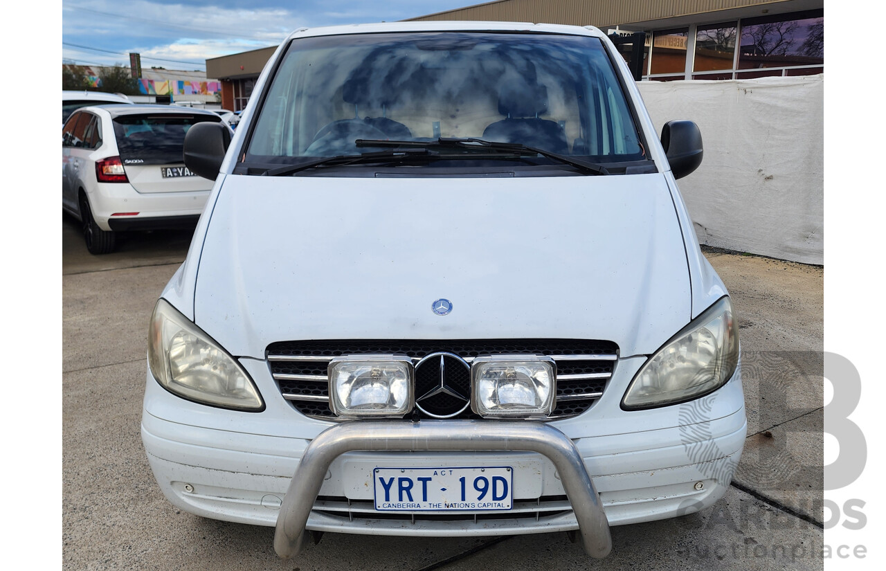 12/2008 Mercedes-Benz Vito 120cdi Extra LONG MY08 2d Van White 3.0L