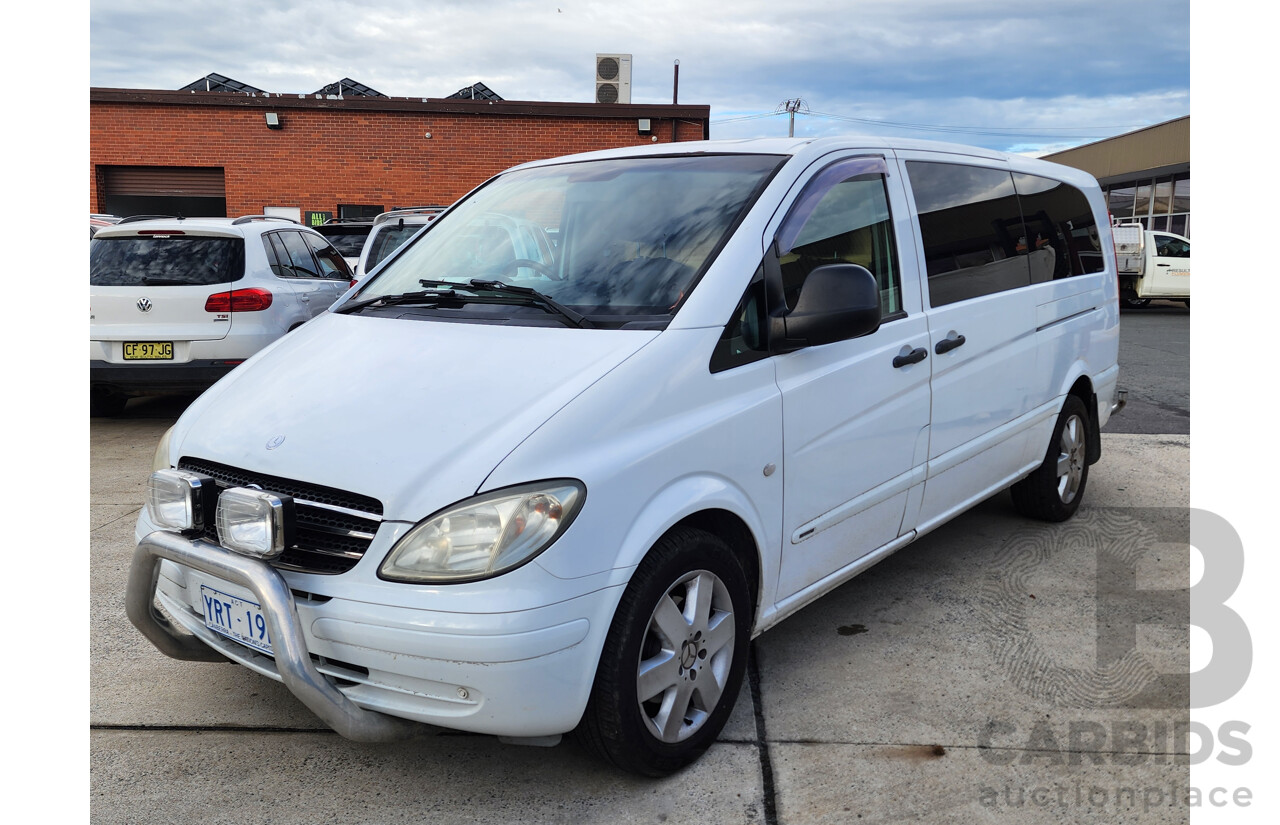 12/2008 Mercedes-Benz Vito 120cdi Extra LONG MY08 2d Van White 3.0L