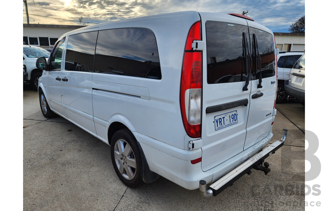 12/2008 Mercedes-Benz Vito 120cdi Extra LONG MY08 2d Van White 3.0L