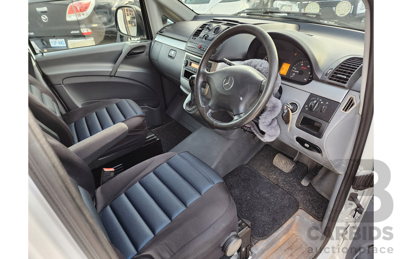 12/2008 Mercedes-Benz Vito 120cdi Extra LONG MY08 2d Van White 3.0L