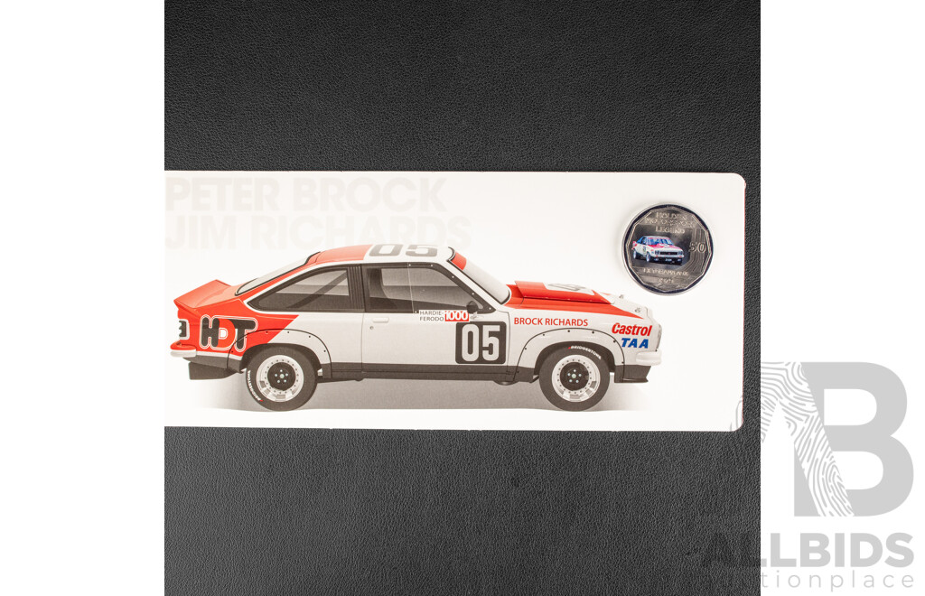 Australian RAM 2018 Six Coloured Fifty Cent Coin Set, Holden High Octane, Australia's Motor Sport Legends