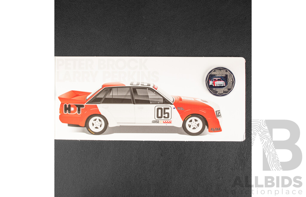 Australian RAM 2018 Six Coloured Fifty Cent Coin Set, Holden High Octane, Australia's Motor Sport Legends