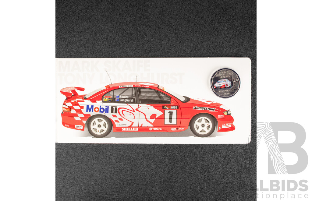 Australian RAM 2018 Six Coloured Fifty Cent Coin Set, Holden High Octane, Australia's Motor Sport Legends