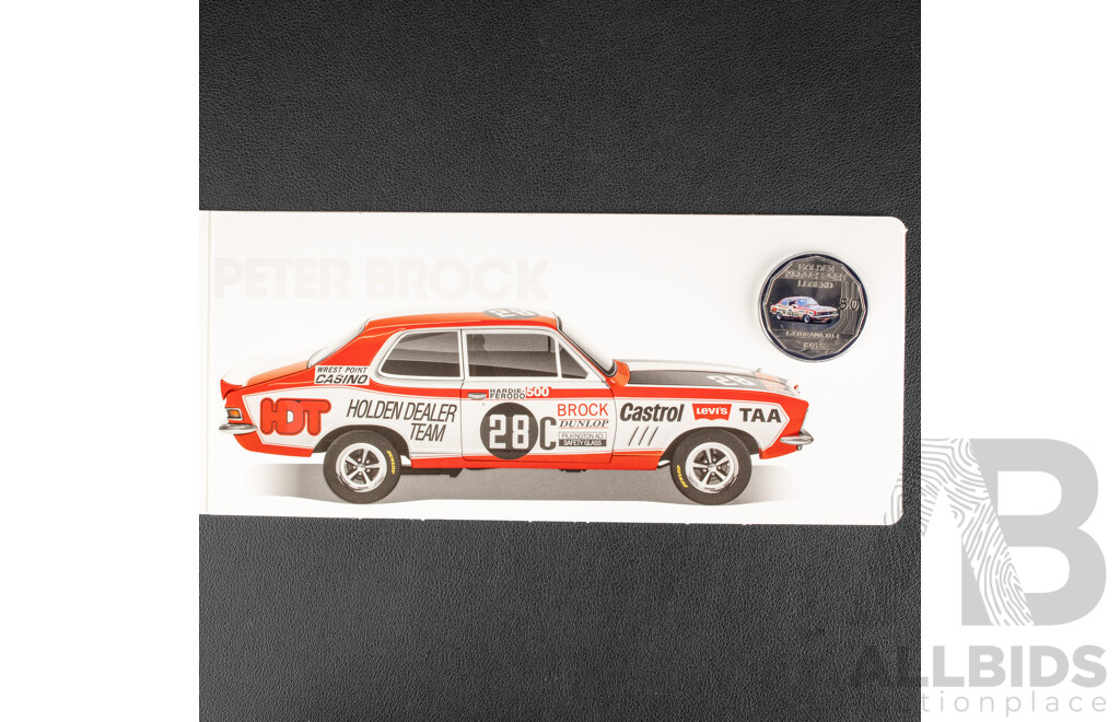 Australian RAM 2018 Six Coloured Fifty Cent Coin Set, Holden High Octane, Australia's Motor Sport Legends