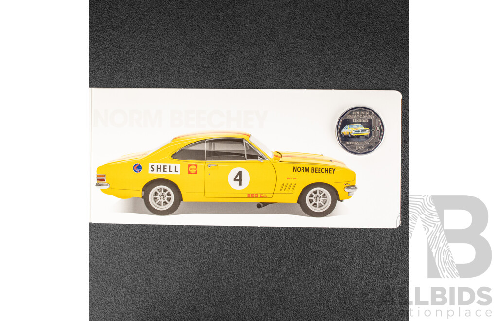Australian RAM 2018 Six Coloured Fifty Cent Coin Set, Holden High Octane, Australia's Motor Sport Legends
