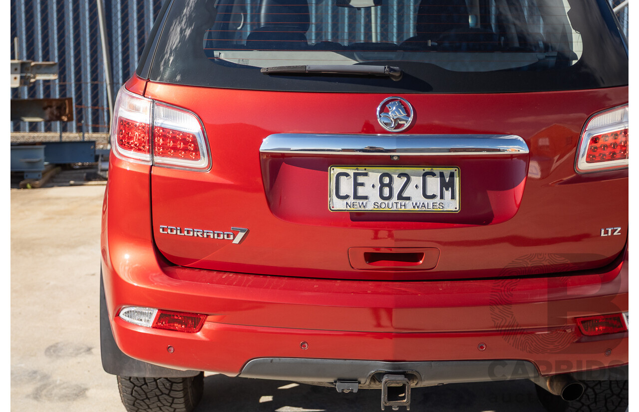 07/2015 Holden Colorado 7 LTZ (4x4) RG MY16 4D Wagon Solar Red Turbo Diesel  2.8L