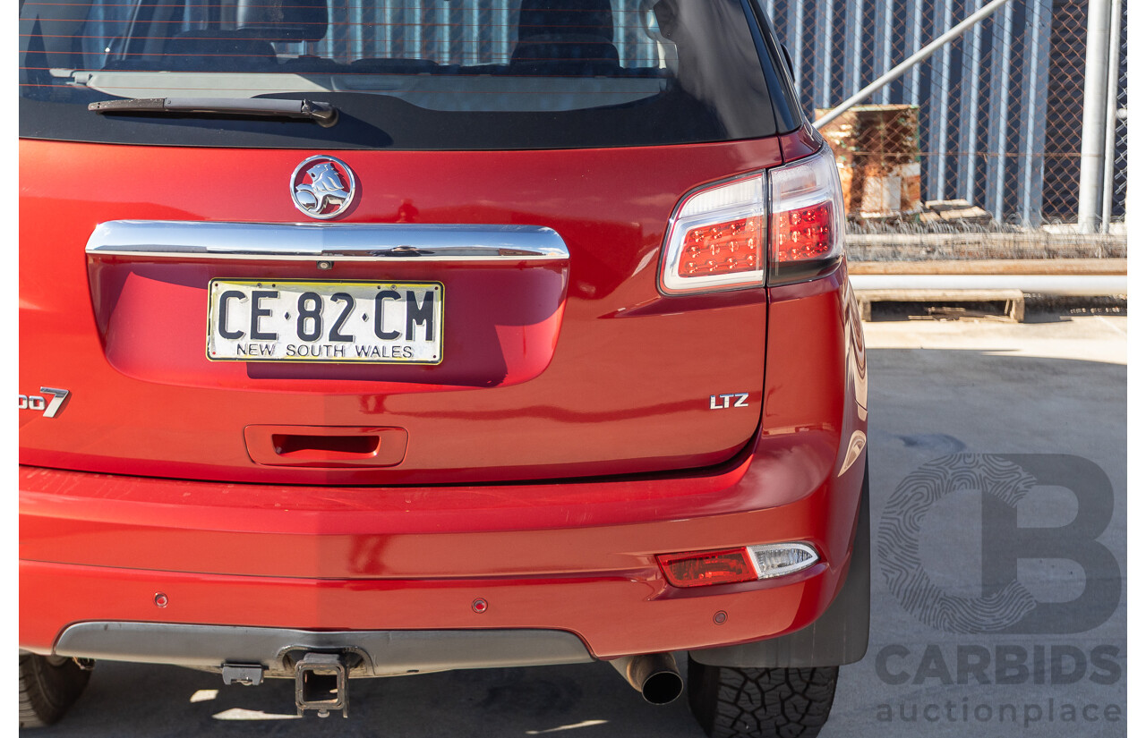 07/2015 Holden Colorado 7 LTZ (4x4) RG MY16 4D Wagon Solar Red Turbo Diesel  2.8L