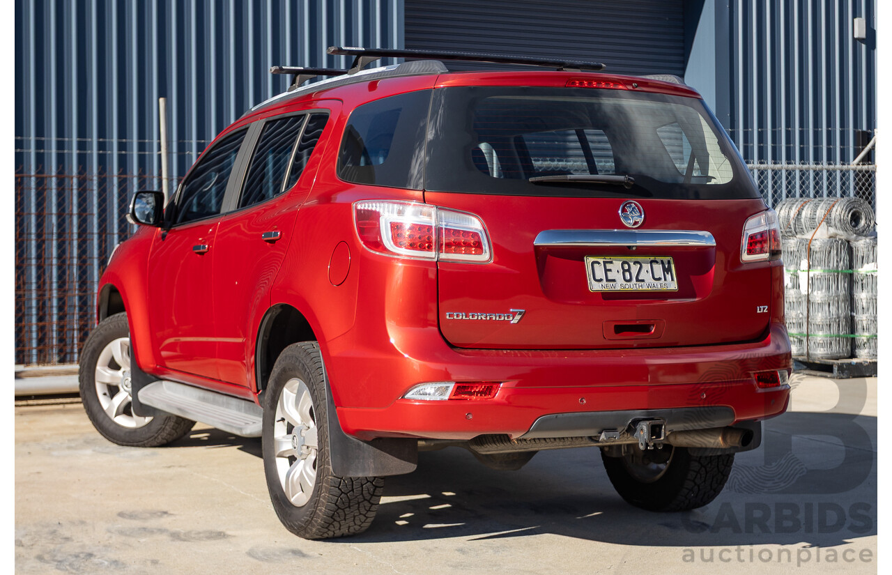 07/2015 Holden Colorado 7 LTZ (4x4) RG MY16 4D Wagon Solar Red Turbo Diesel  2.8L