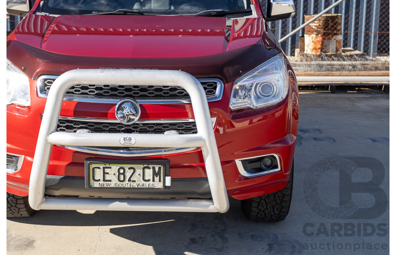 07/2015 Holden Colorado 7 LTZ (4x4) RG MY16 4D Wagon Solar Red Turbo Diesel  2.8L