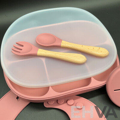 Silicone Baby Feeding Set with Gift Box - Lot of 10