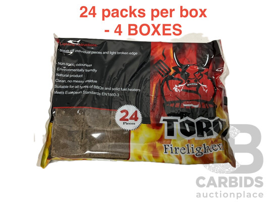 TORO Fire Lighters (24 Packs) - Lot of 4