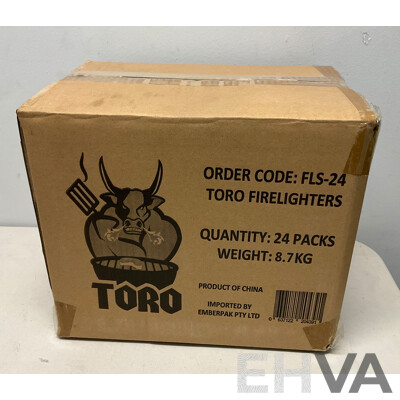 TORO Fire Lighters 24x BLOCKS - Total in 96 Packs