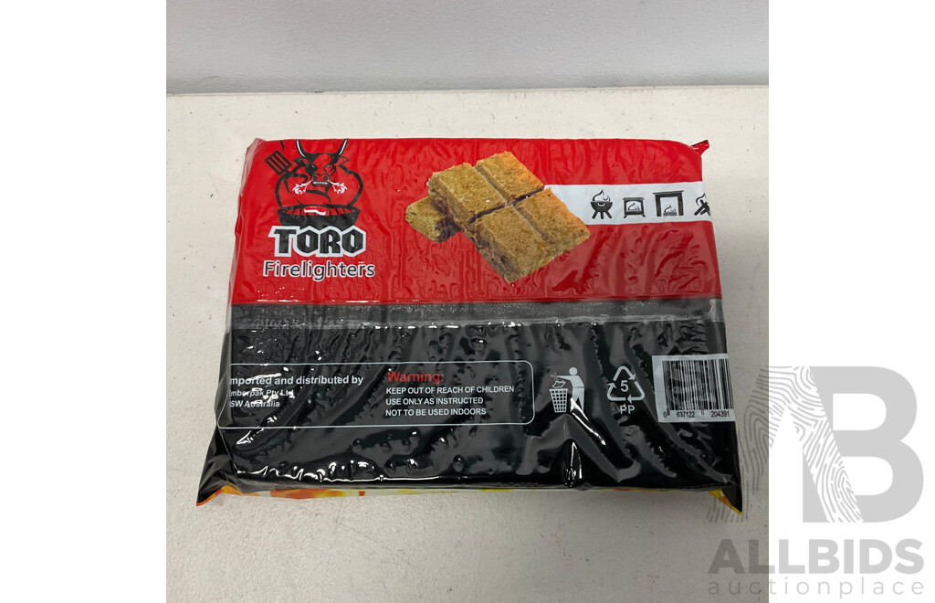 TORO Fire Lighters 24x BLOCKS - Total in 96 Packs