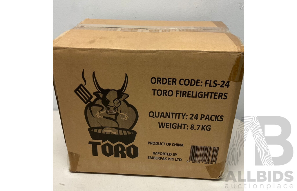 TORO Fire Lighters (24 Packs) - Lot of 4