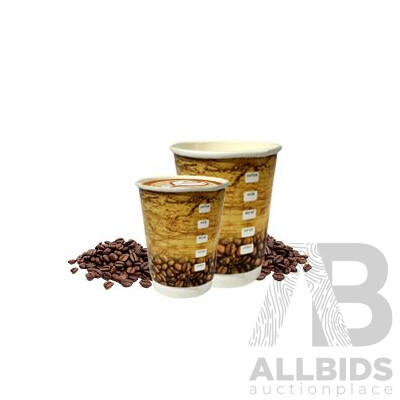 Double Wall Hot Cup 8 Oz - Total in 3000 Pcs